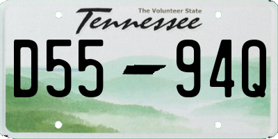 TN license plate D5594Q
