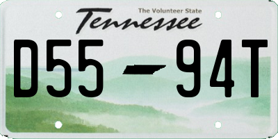 TN license plate D5594T