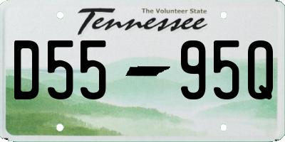 TN license plate D5595Q