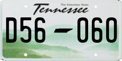 TN license plate D5606O