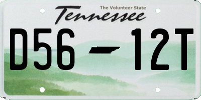 TN license plate D5612T
