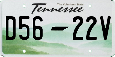 TN license plate D5622V