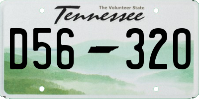 TN license plate D5632O