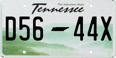 TN license plate D5644X
