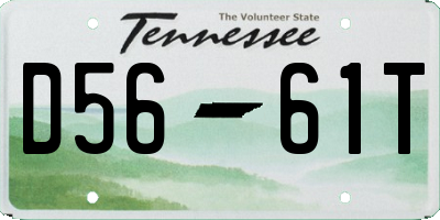 TN license plate D5661T