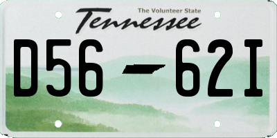 TN license plate D5662I