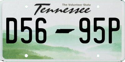 TN license plate D5695P