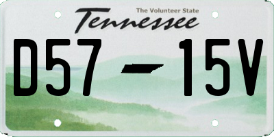 TN license plate D5715V