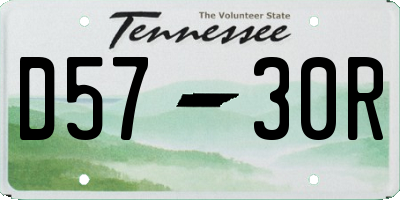 TN license plate D5730R