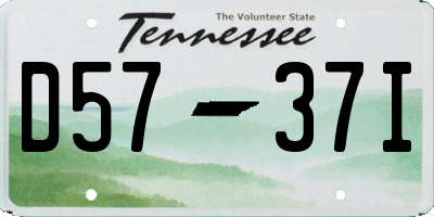 TN license plate D5737I
