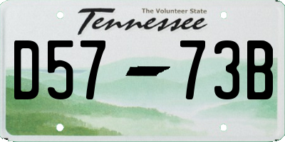TN license plate D5773B