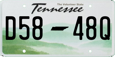 TN license plate D5848Q