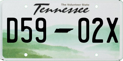 TN license plate D5902X