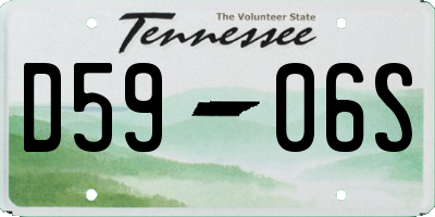 TN license plate D5906S