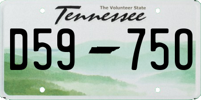 TN license plate D5975O