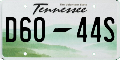 TN license plate D6044S