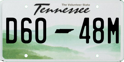 TN license plate D6048M