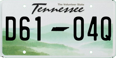 TN license plate D6104Q
