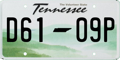 TN license plate D6109P