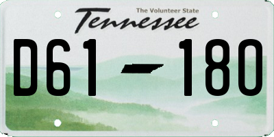 TN license plate D6118O
