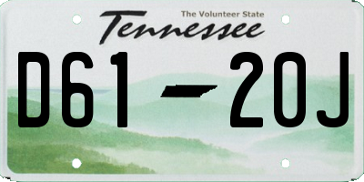 TN license plate D6120J