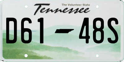 TN license plate D6148S