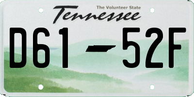 TN license plate D6152F