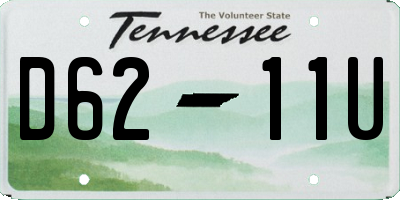 TN license plate D6211U