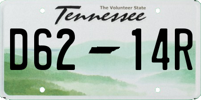 TN license plate D6214R