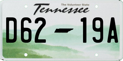 TN license plate D6219A