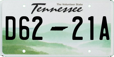 TN license plate D6221A