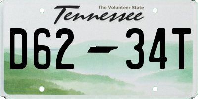TN license plate D6234T