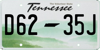 TN license plate D6235J