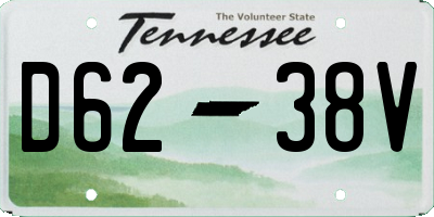 TN license plate D6238V