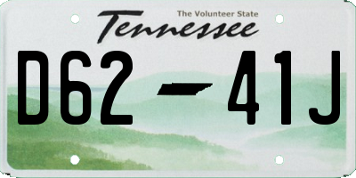 TN license plate D6241J