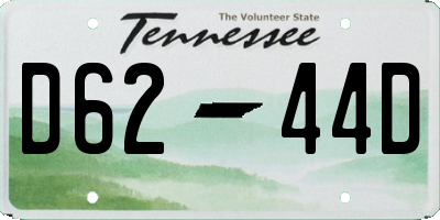 TN license plate D6244D