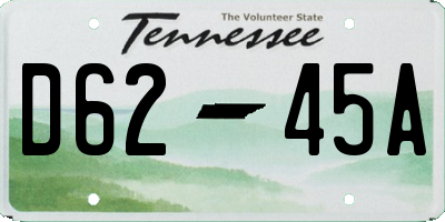 TN license plate D6245A