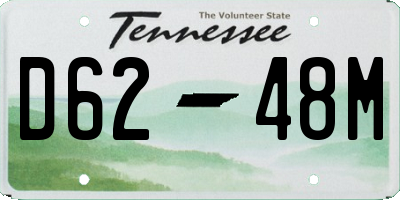 TN license plate D6248M