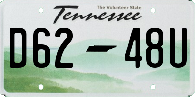 TN license plate D6248U