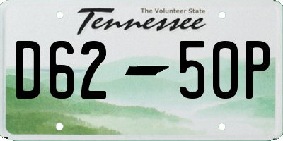 TN license plate D6250P