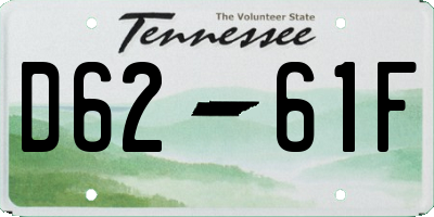 TN license plate D6261F