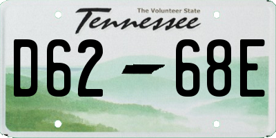 TN license plate D6268E