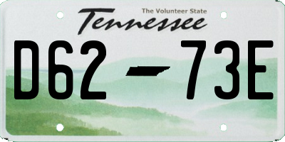 TN license plate D6273E