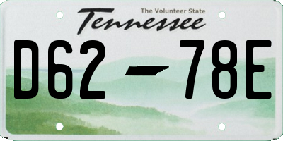 TN license plate D6278E
