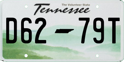 TN license plate D6279T