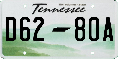 TN license plate D6280A