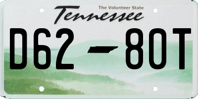 TN license plate D6280T