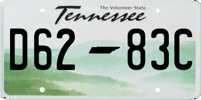 TN license plate D6283C