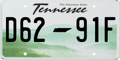 TN license plate D6291F