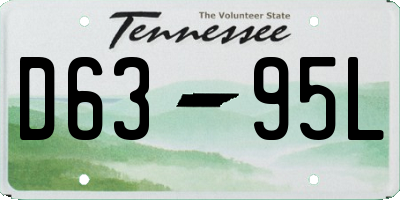 TN license plate D6395L